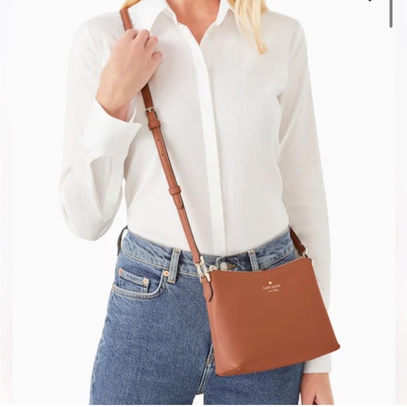 kate spade Handbags - NEW kate spade New York textured Leather Bailey Crossbody In Warm Gingerbread
